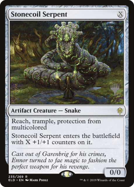 Stonecoil Serpent (235) — Throne of Eldraine Promos
