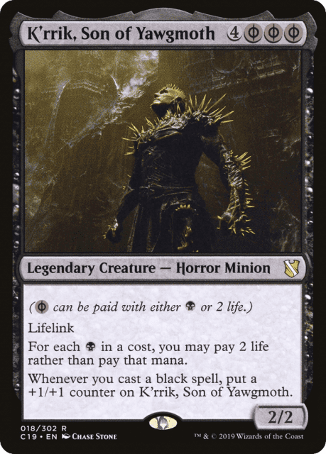 K'rrik, Son of Yawgmoth (18) — Commander 2019