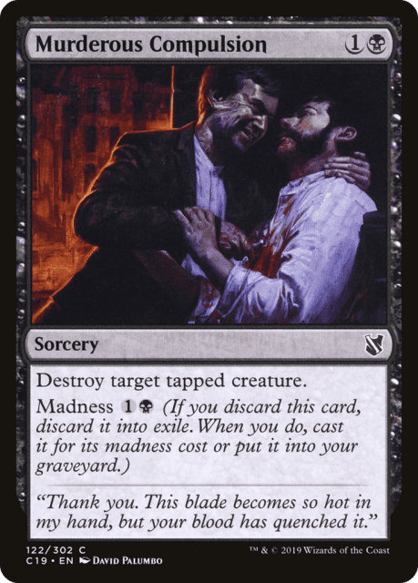 Murderous Compulsion (122) — Commander 2019