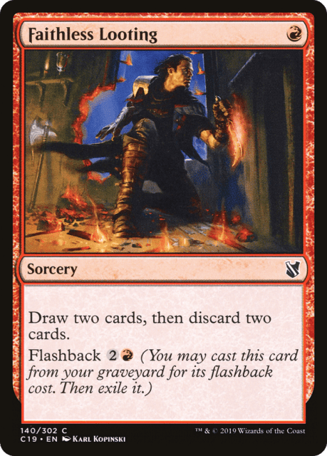 Faithless Looting (140) — Commander 2019