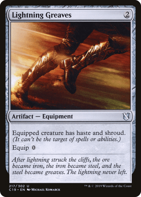 Lightning Greaves (217) — Commander 2019