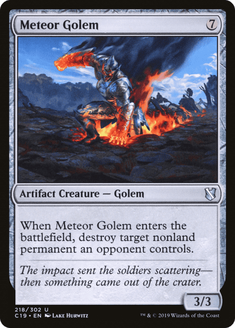Meteor Golem (218) — Commander 2019