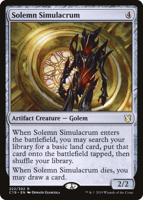 Solemn Simulacrum (222) — Commander 2019
