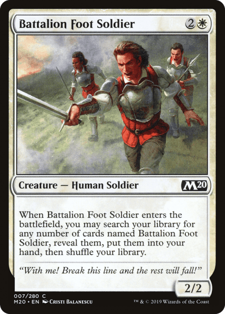 Battalion Foot Soldier (7) — Core Set 2020