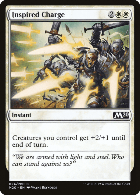 Inspired Charge (24) — Core Set 2020