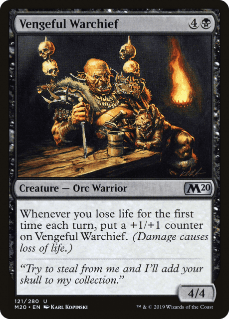 Vengeful Warchief (121) — Core Set 2020