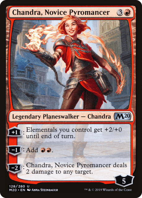 Chandra, Novice Pyromancer (128) — Core Set 2020