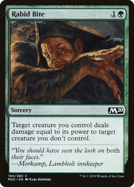 Rabid Bite (190) — Core Set 2020