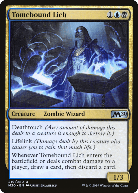 Tomebound Lich (219) — Core Set 2020