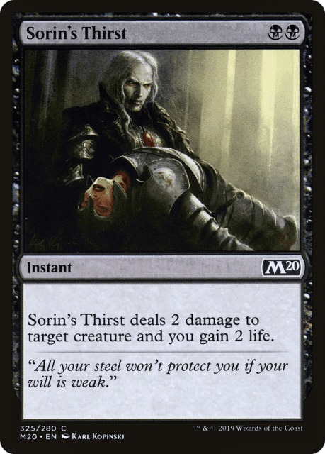 Sorin's Thirst (325) — Core Set 2020