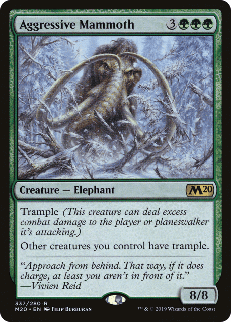 Aggressive Mammoth (337) — Core Set 2020