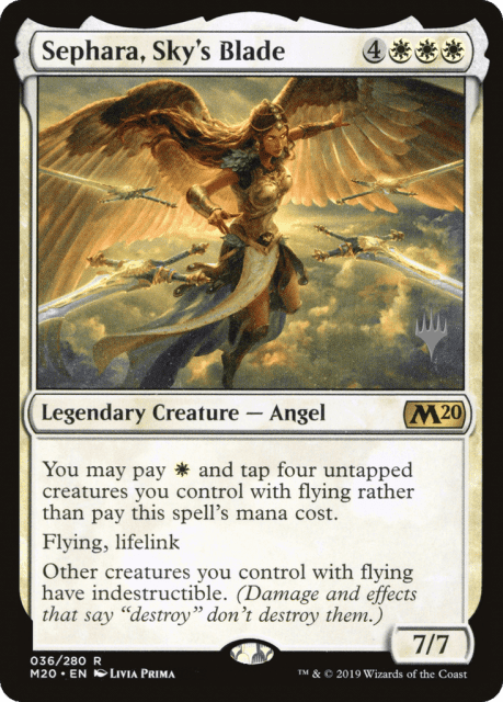 Sephara, Sky's Blade (36) — Core Set 2020 Promos