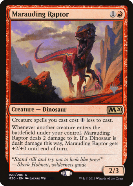 Marauding Raptor (150) — Core Set 2020 Promos
