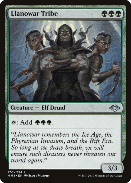 Llanowar Tribe (170) — Modern Horizons