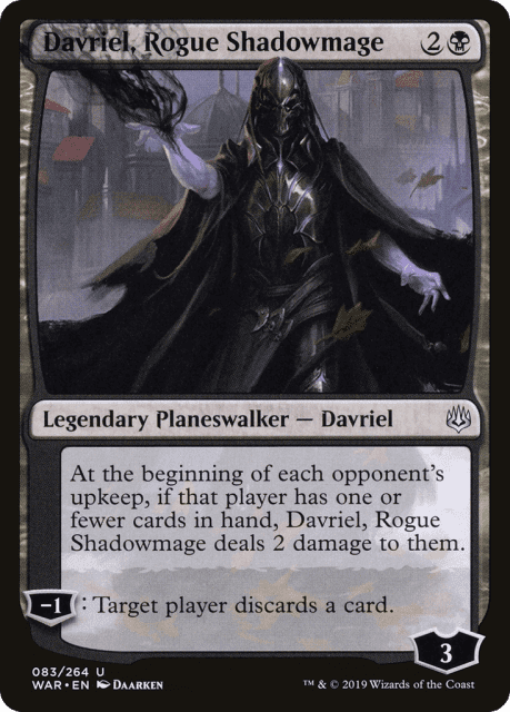 Davriel, Rogue Shadowmage (83) — War of the Spark