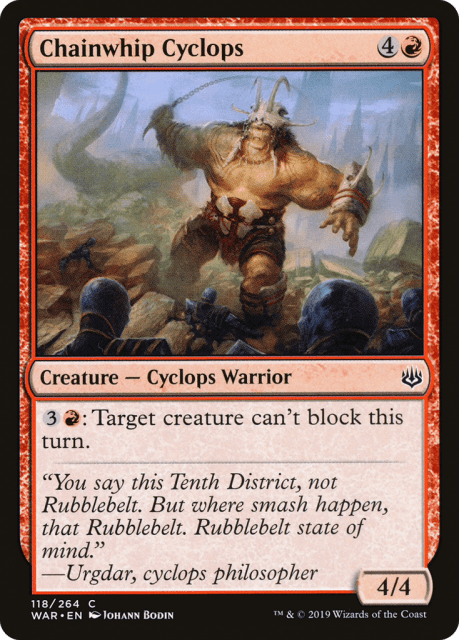 Chainwhip Cyclops (118) — War of the Spark