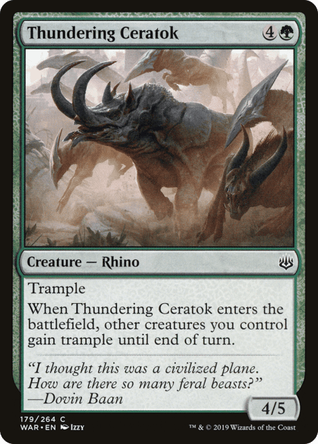 Thundering Ceratok (179) — War of the Spark
