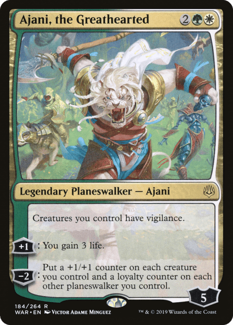 Ajani, the Greathearted (184) — War of the Spark