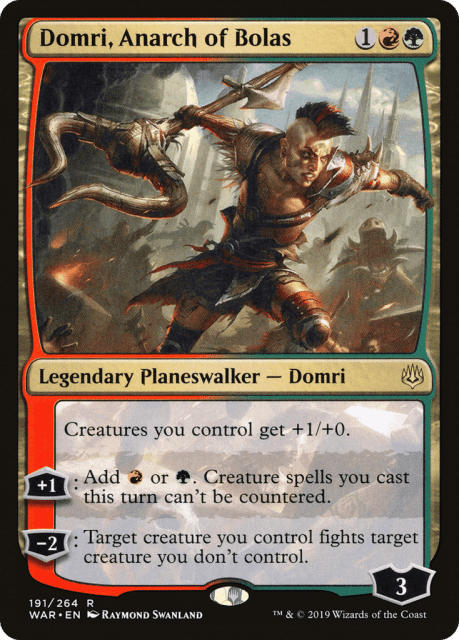 Domri, Anarch of Bolas (191) — War of the Spark