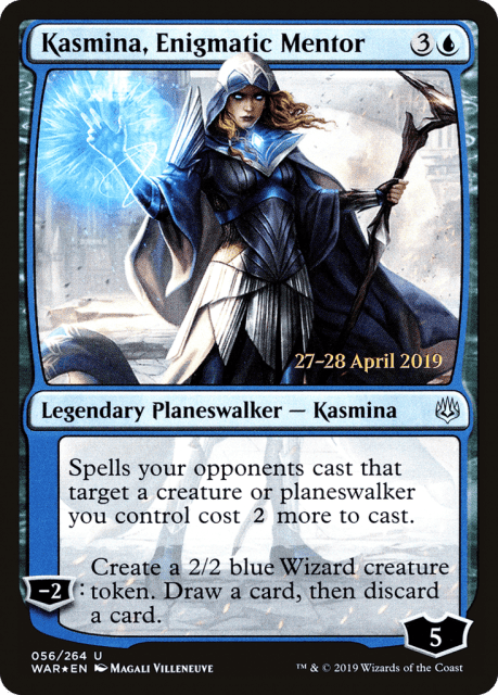 Kasmina, Enigmatic Mentor (56) — War of the Spark Promos