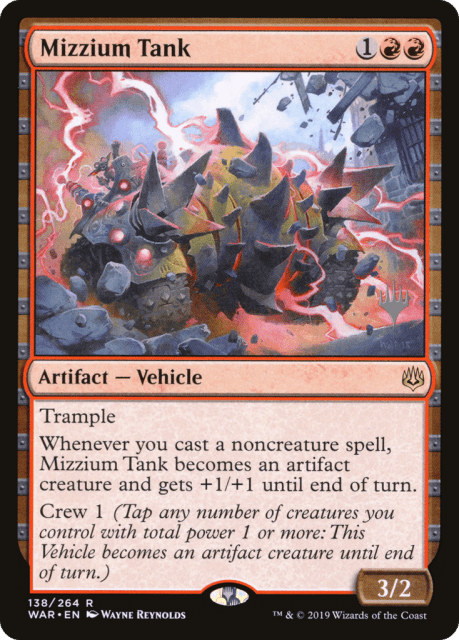 Mizzium Tank (138) — War of the Spark Promos