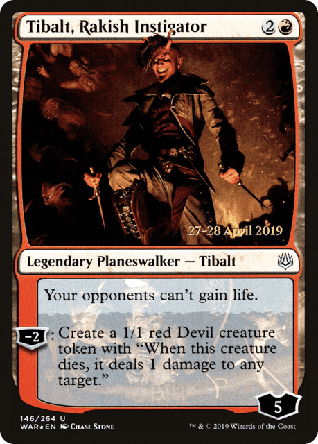 Tibalt, Rakish Instigator (146) — War of the Spark Promos