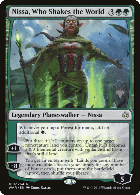 Nissa, Who Shakes the World (169) — War of the Spark Promos