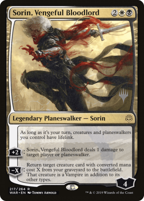 Sorin, Vengeful Bloodlord (217) — War of the Spark Promos