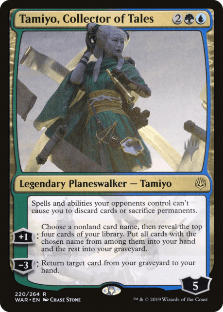 Tamiyo, Collector of Tales (220) — War of the Spark Promos