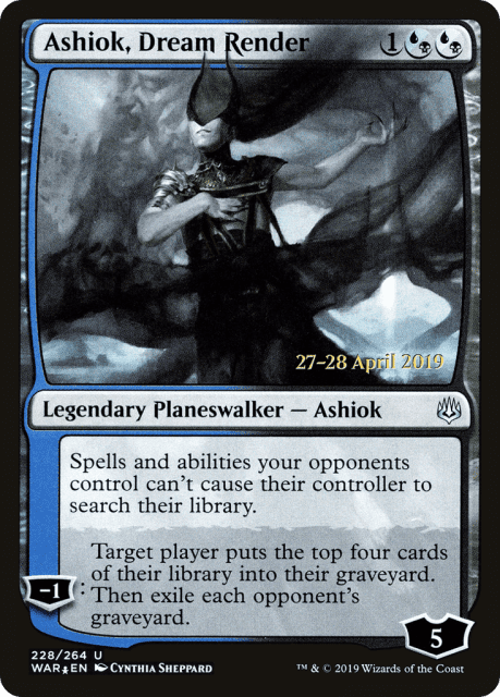 Ashiok, Dream Render (228) — War of the Spark Promos