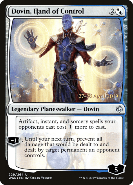 Dovin, Hand of Control (229) — War of the Spark Promos