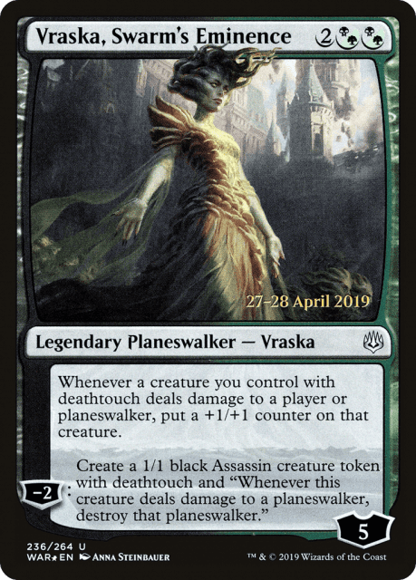 Vraska, Swarm's Eminence (236) — War of the Spark Promos