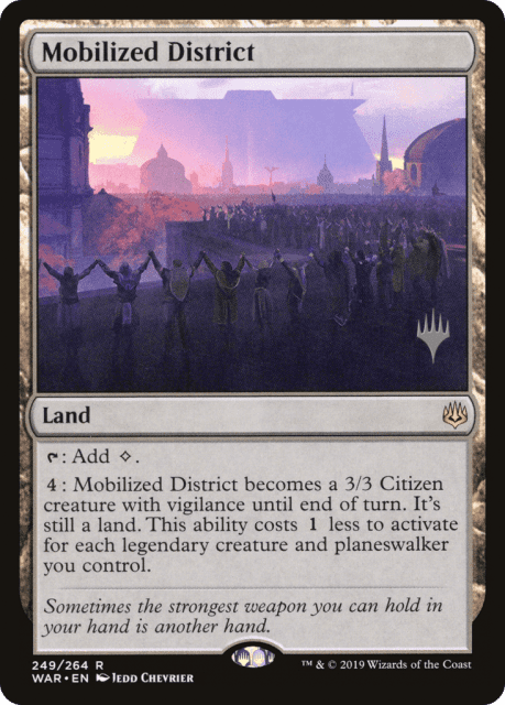 Mobilized District (249) — War of the Spark Promos