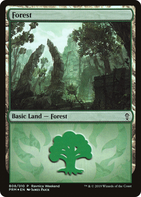 Forest (B08) — RNA Ravnica Weekend