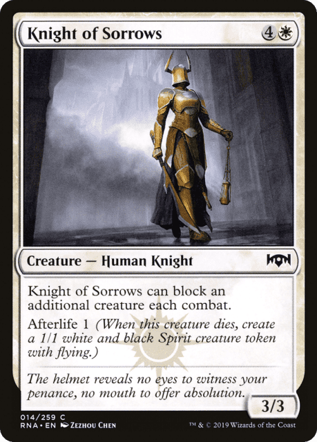Knight of Sorrows (14) — Ravnica Allegiance