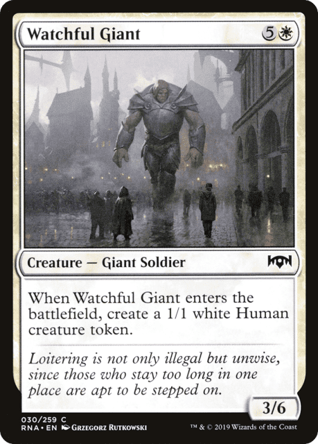 Watchful Giant (30) — Ravnica Allegiance