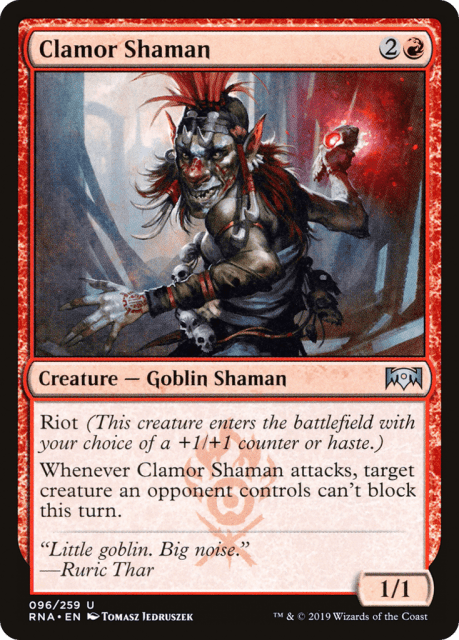 Clamor Shaman (96) — Ravnica Allegiance
