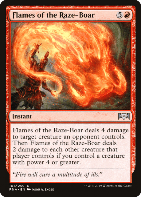 Flames of the Raze-Boar (101) — Ravnica Allegiance