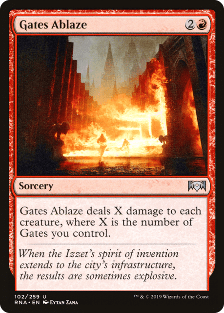 Gates Ablaze (102) — Ravnica Allegiance