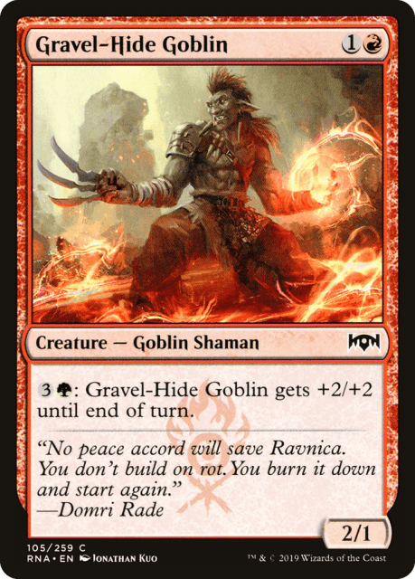 Gravel-Hide Goblin (105) — Ravnica Allegiance