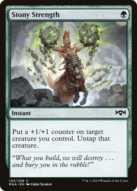 Stony Strength (143) — Ravnica Allegiance