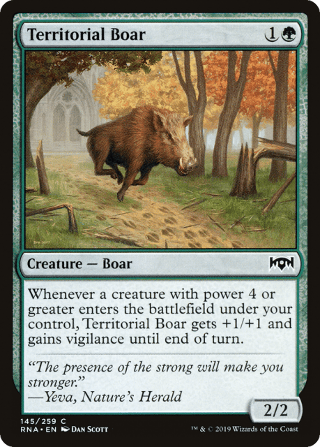 Territorial Boar (145) — Ravnica Allegiance