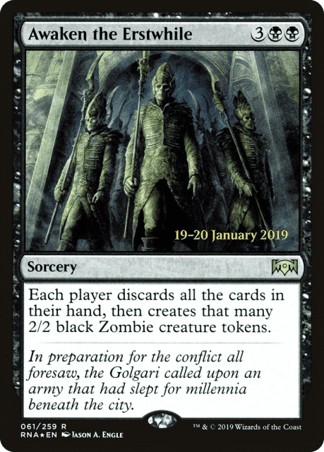 Awaken the Erstwhile (61) — Ravnica Allegiance Promos