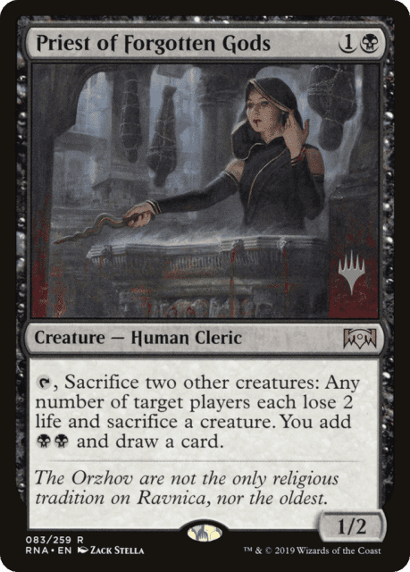 Priest of Forgotten Gods (83) — Ravnica Allegiance Promos