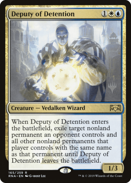 Deputy of Detention (165) — Ravnica Allegiance Promos