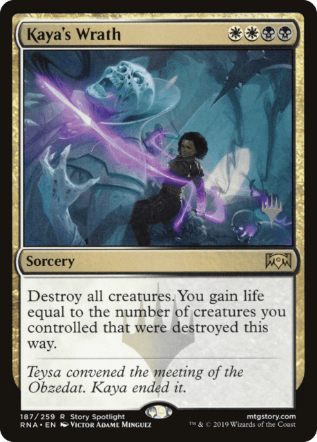 Kaya's Wrath (187) — Ravnica Allegiance Promos