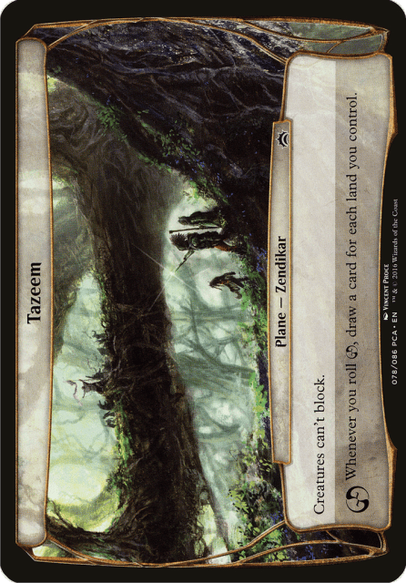 Tazeem (78) — Planechase Anthology Planes
