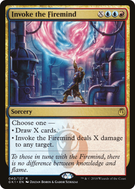 Invoke the Firemind (40) — GRN Guild Kit