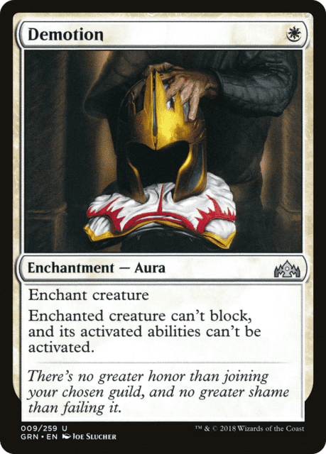 Demotion (9) — Guilds of Ravnica