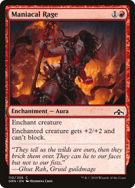 Maniacal Rage (110) — Guilds of Ravnica